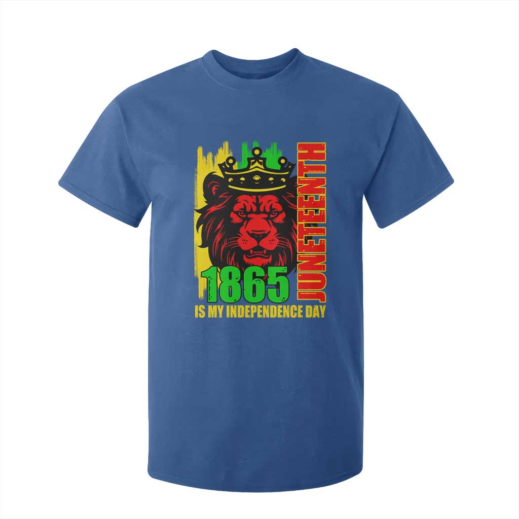 Juneteenth 1865 Is My Independence Day T Shirt For Kid Freedom Lion King