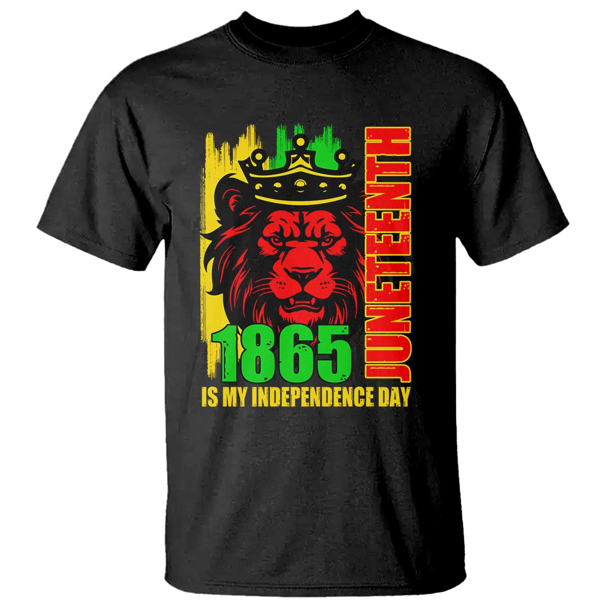 Juneteenth 1865 Is My Independence Day T Shirt Freedom Lion King