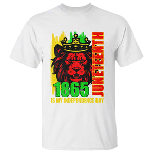 Juneteenth 1865 Is My Independence Day T Shirt Freedom Lion King