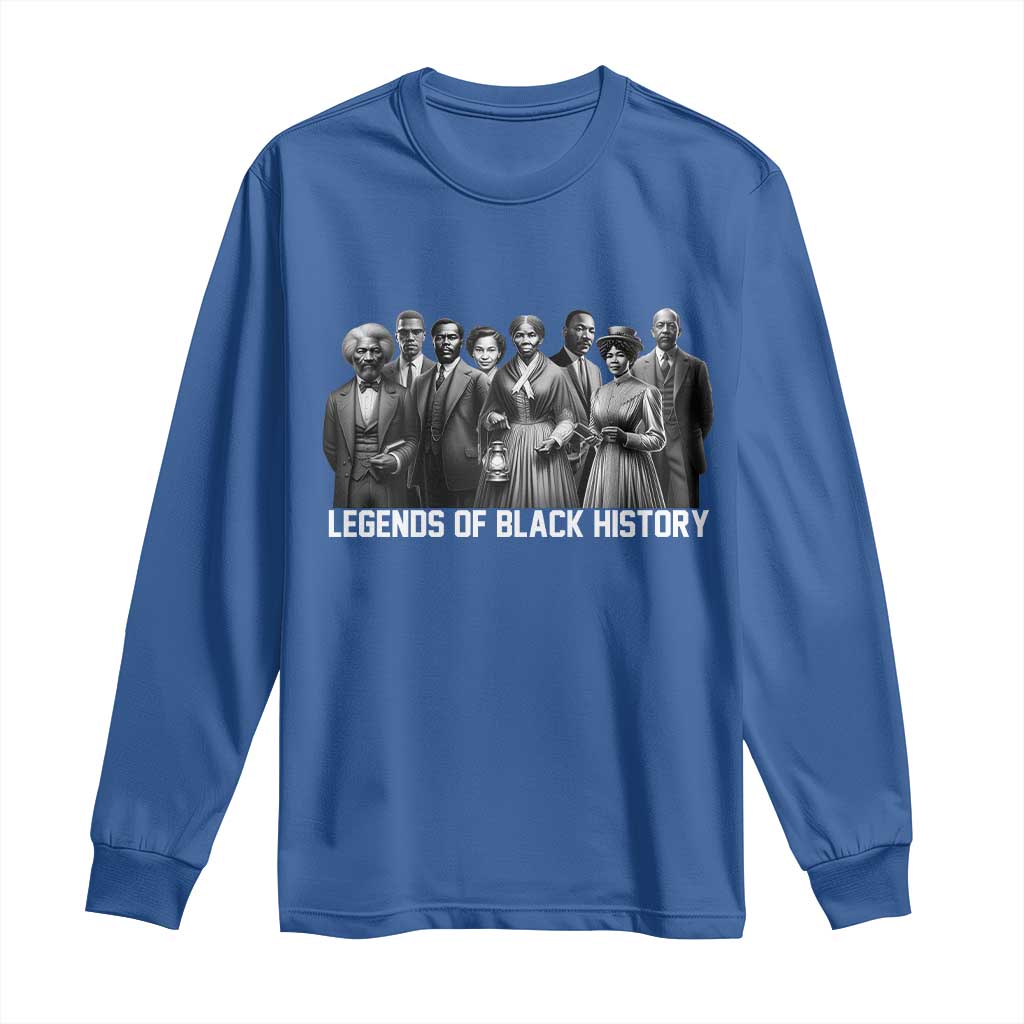 Inspirational Civil Right Leaders Long Sleeve Shirt Legends of Black History