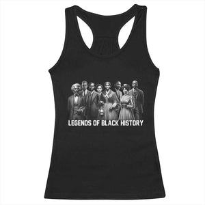 Inspirational Civil Right Leaders Racerback Tank Top Legends of Black History