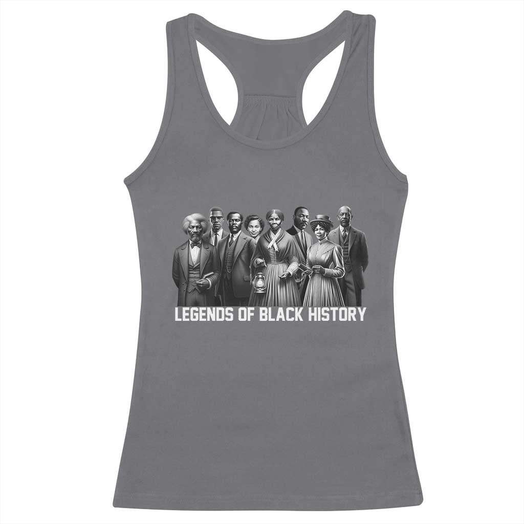 Inspirational Civil Right Leaders Racerback Tank Top Legends of Black History