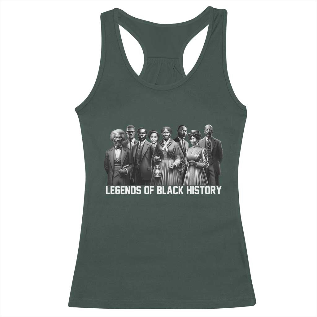 Inspirational Civil Right Leaders Racerback Tank Top Legends of Black History
