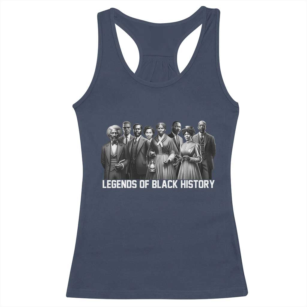 Inspirational Civil Right Leaders Racerback Tank Top Legends of Black History