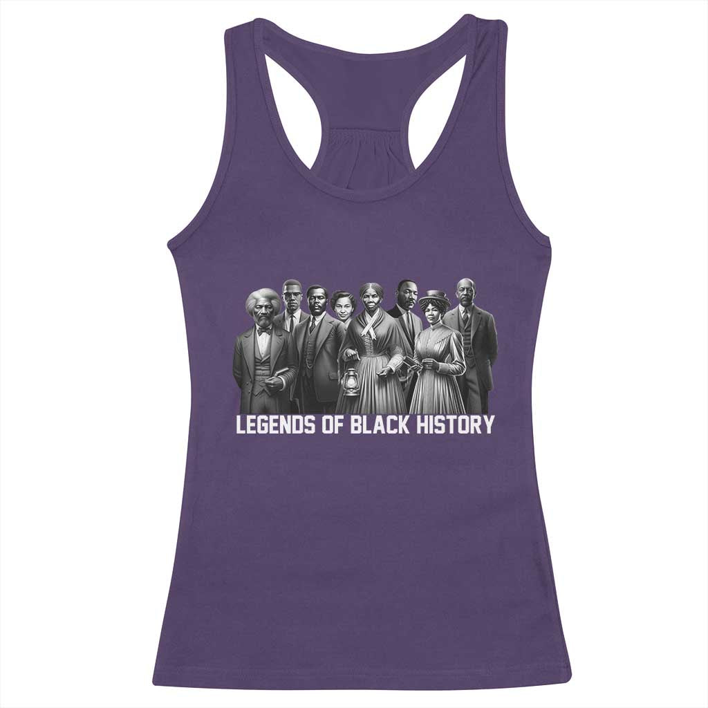 Inspirational Civil Right Leaders Racerback Tank Top Legends of Black History