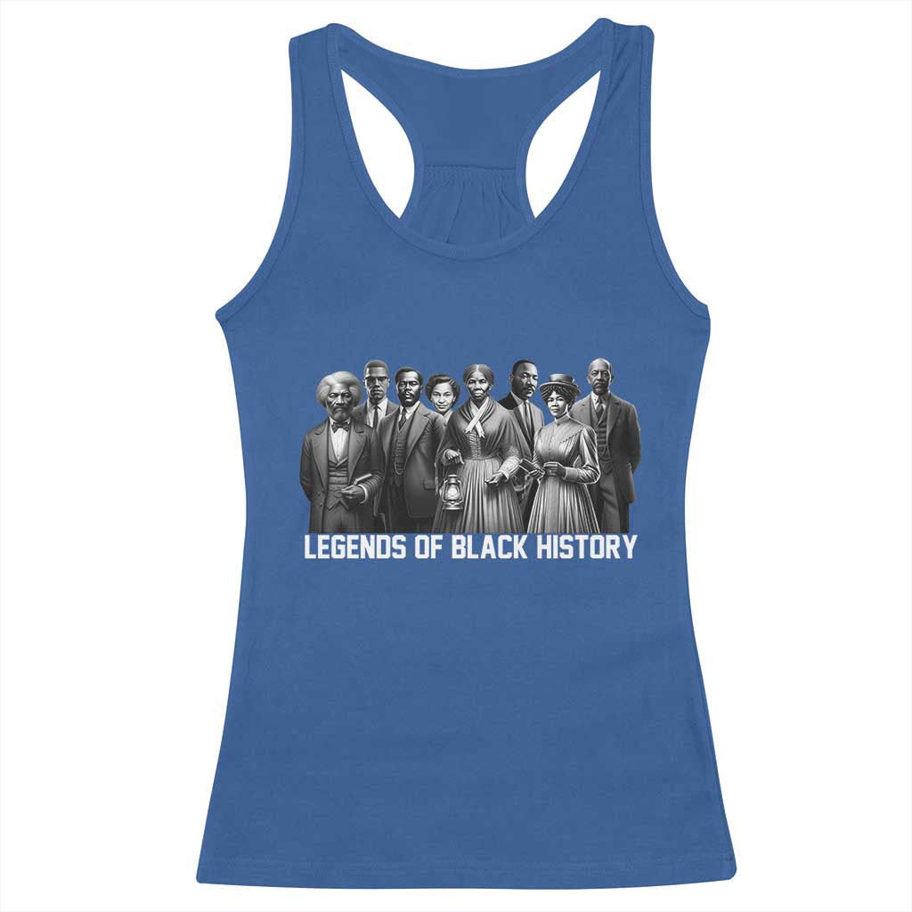 Inspirational Civil Right Leaders Racerback Tank Top Legends of Black History