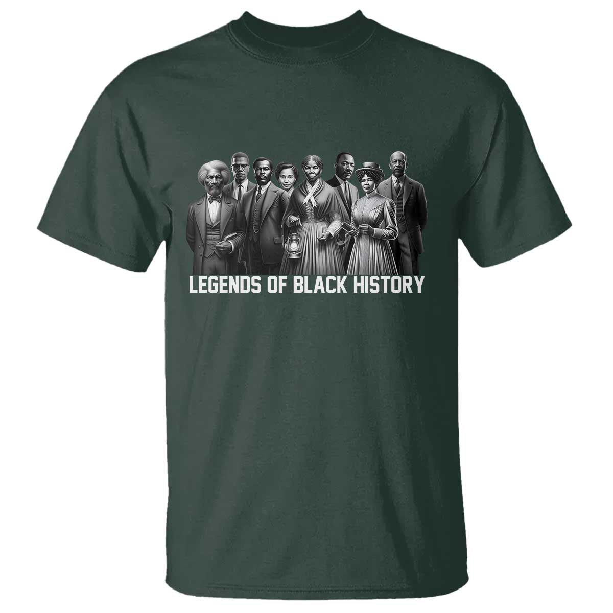 Inspirational Civil Right Leaders T Shirt Legends of Black History