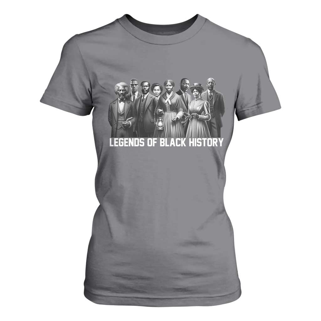 Inspirational Civil Right Leaders T Shirt For Women Legends of Black History