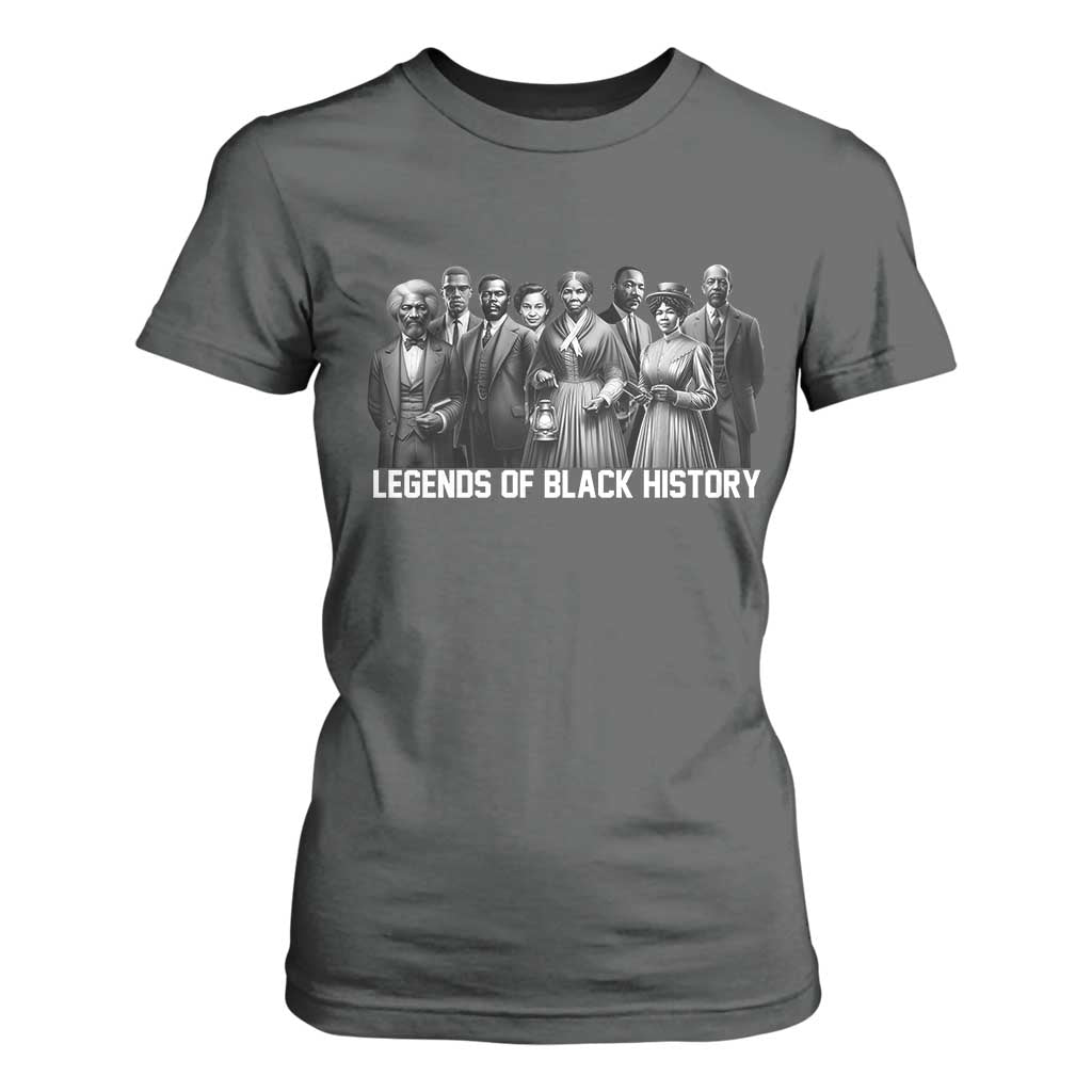Inspirational Civil Right Leaders T Shirt For Women Legends of Black History