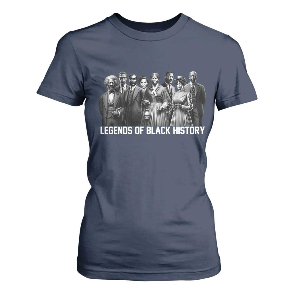 Inspirational Civil Right Leaders T Shirt For Women Legends of Black History