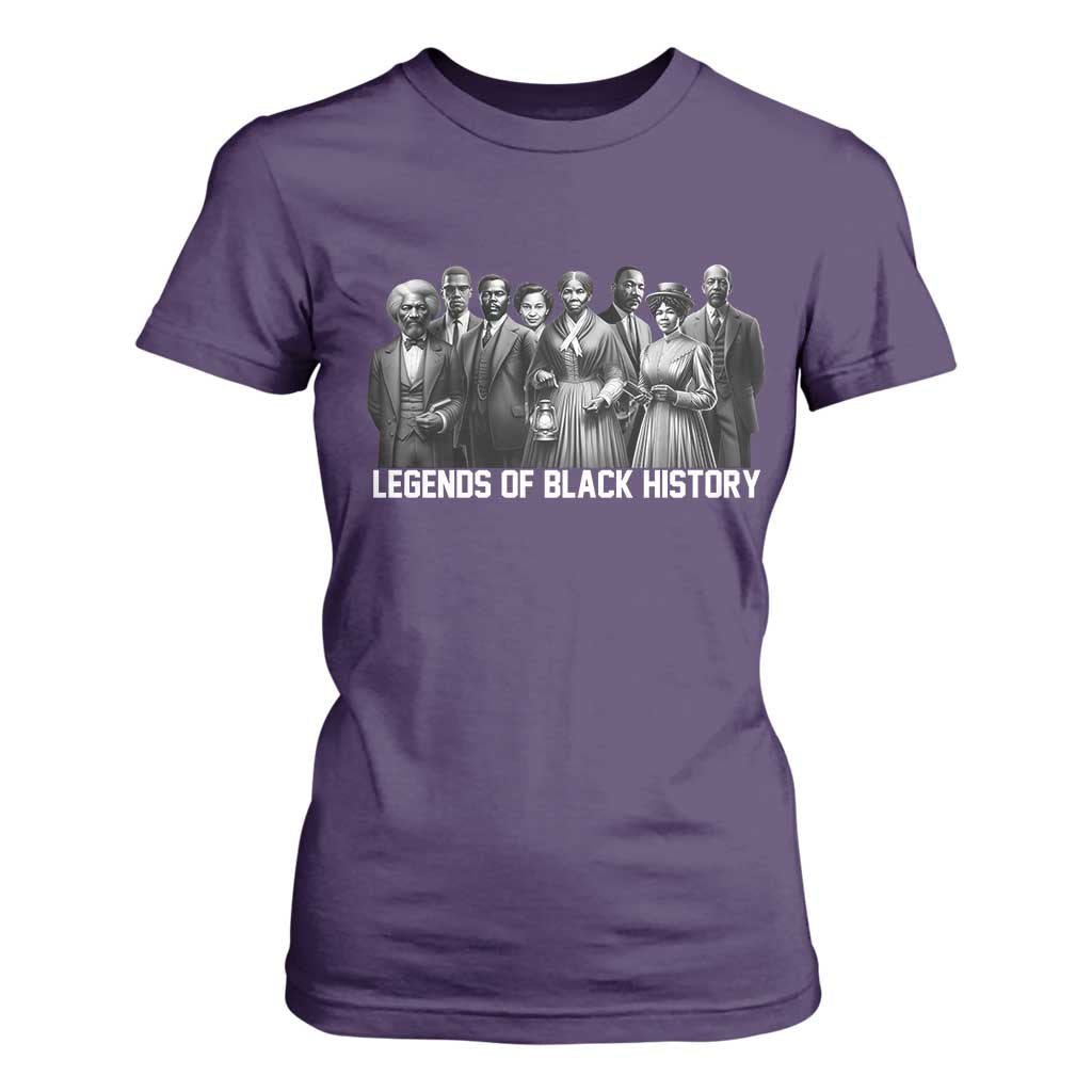 Inspirational Civil Right Leaders T Shirt For Women Legends of Black History