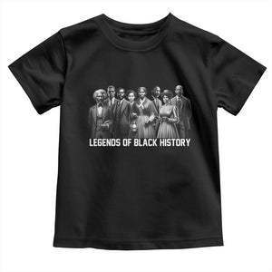 Inspirational Civil Right Leaders Toddler T Shirt Legends of Black History