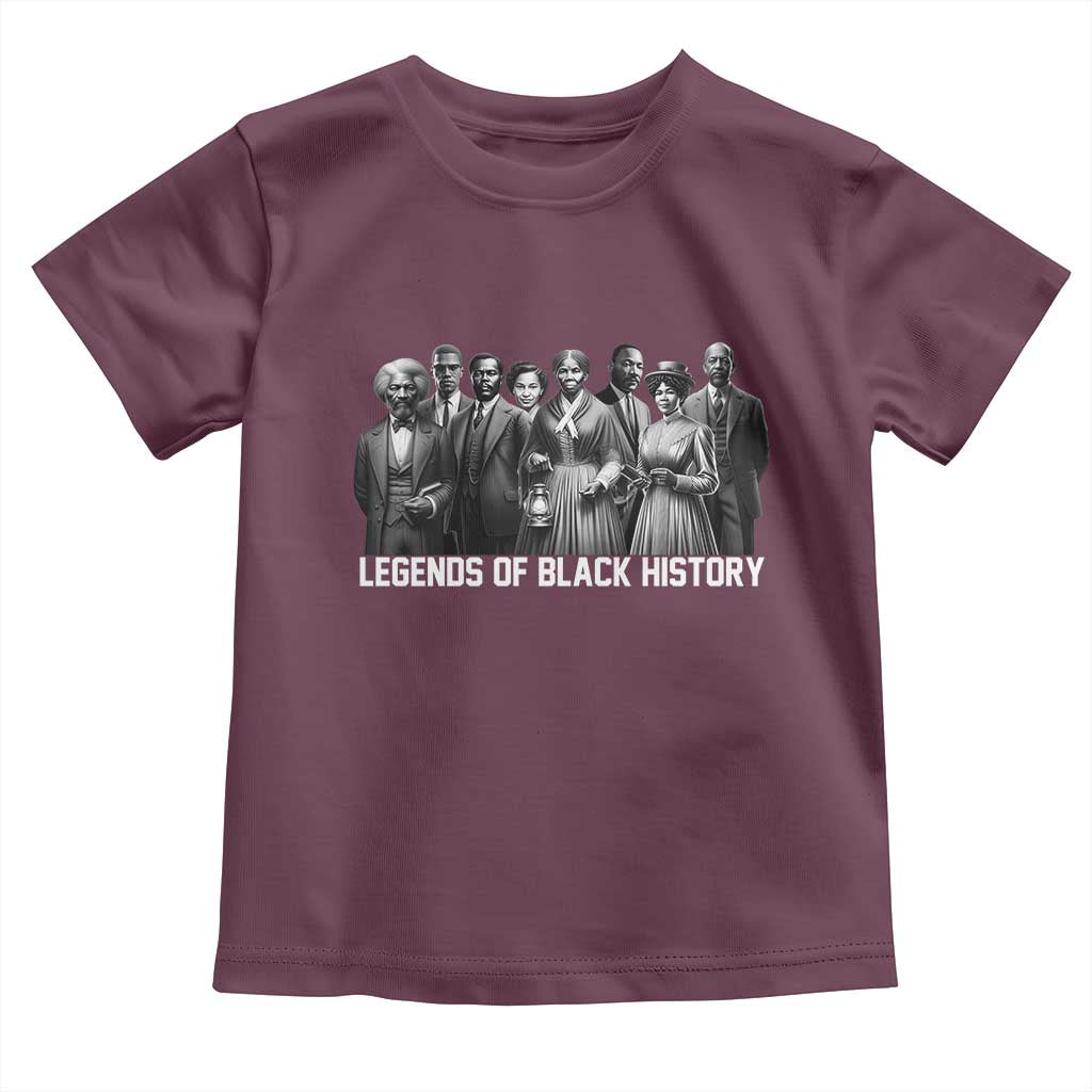 Inspirational Civil Right Leaders Toddler T Shirt Legends of Black History