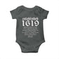 African American History Established 1619 Baby Onesie Project American Map Retro Vintage