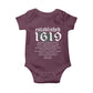 African American History Established 1619 Baby Onesie Project American Map Retro Vintage