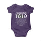 African American History Established 1619 Baby Onesie Project American Map Retro Vintage