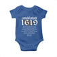 African American History Established 1619 Baby Onesie Project American Map Retro Vintage
