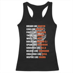 Inspirational Civil Right Leaders Racerback Tank Top Dream Like Martin Black History African American Pride