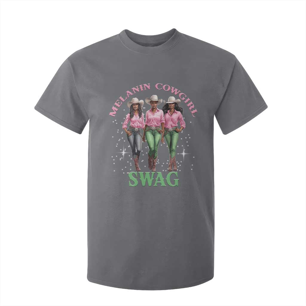 African Melanin Cowgirl Swag T Shirt For Kid Cowgirls Black History