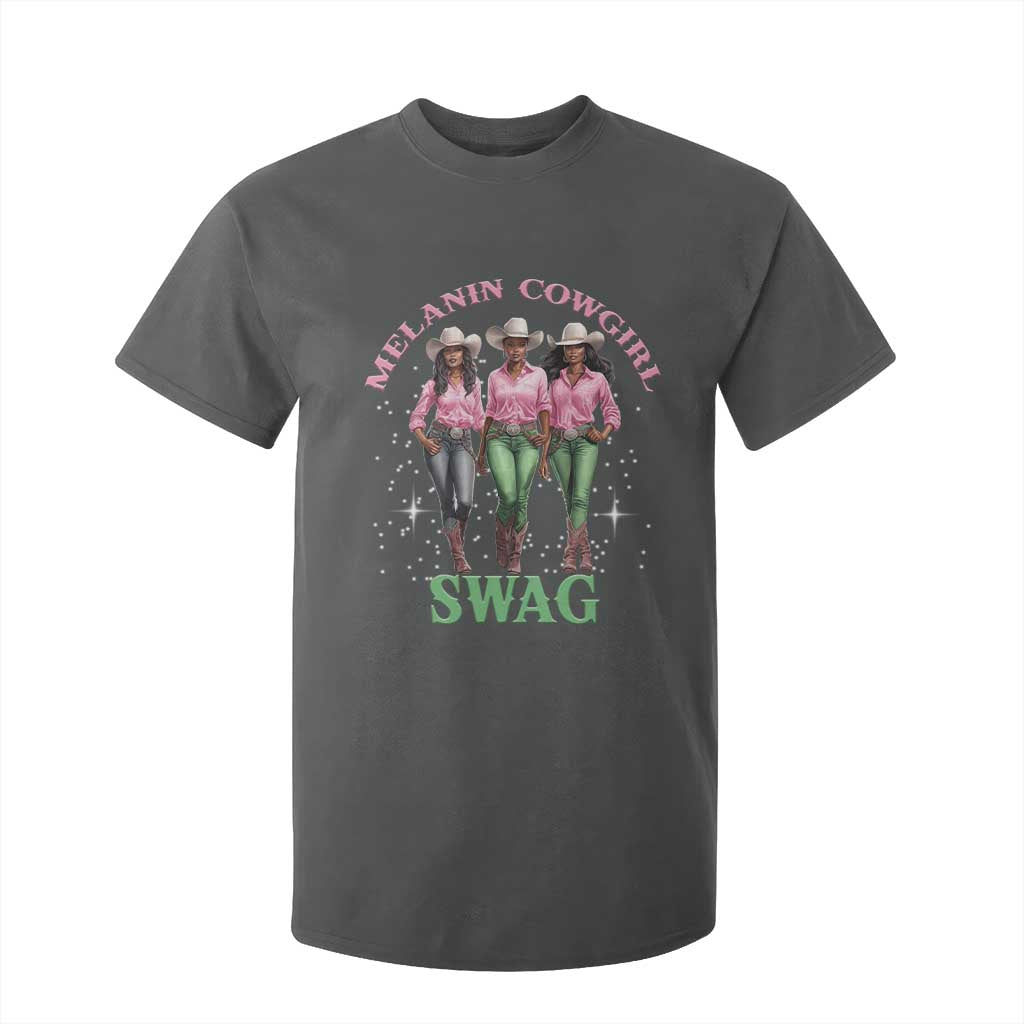 African Melanin Cowgirl Swag T Shirt For Kid Cowgirls Black History