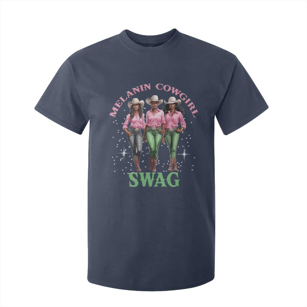 African Melanin Cowgirl Swag T Shirt For Kid Cowgirls Black History