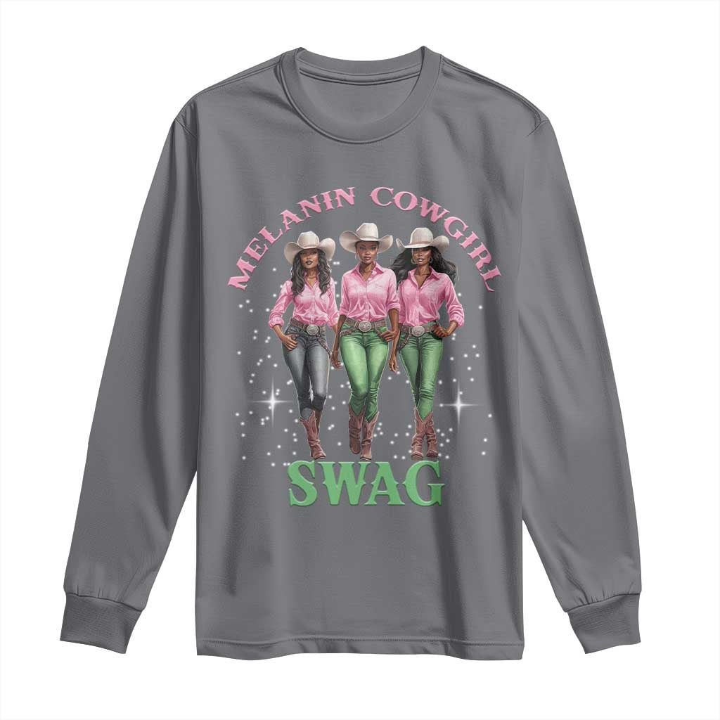 African Melanin Cowgirl Swag Long Sleeve Shirt Cowgirls Black History