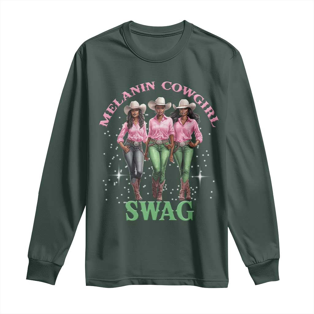 African Melanin Cowgirl Swag Long Sleeve Shirt Cowgirls Black History
