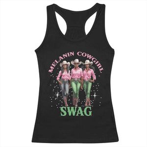 African Melanin Cowgirl Swag Racerback Tank Top Cowgirls Black History