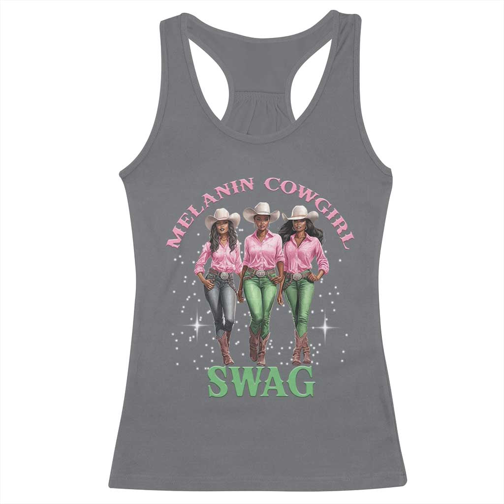 African Melanin Cowgirl Swag Racerback Tank Top Cowgirls Black History