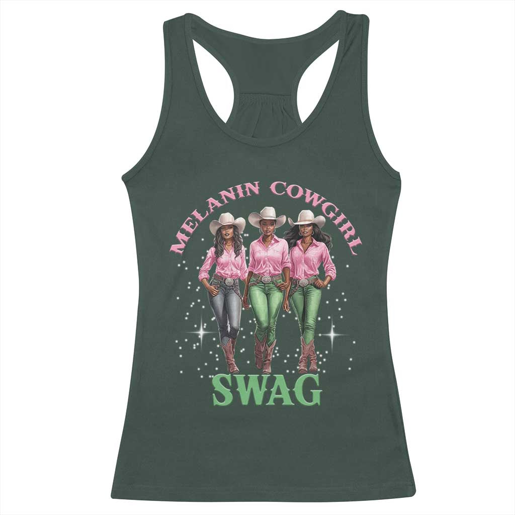 African Melanin Cowgirl Swag Racerback Tank Top Cowgirls Black History
