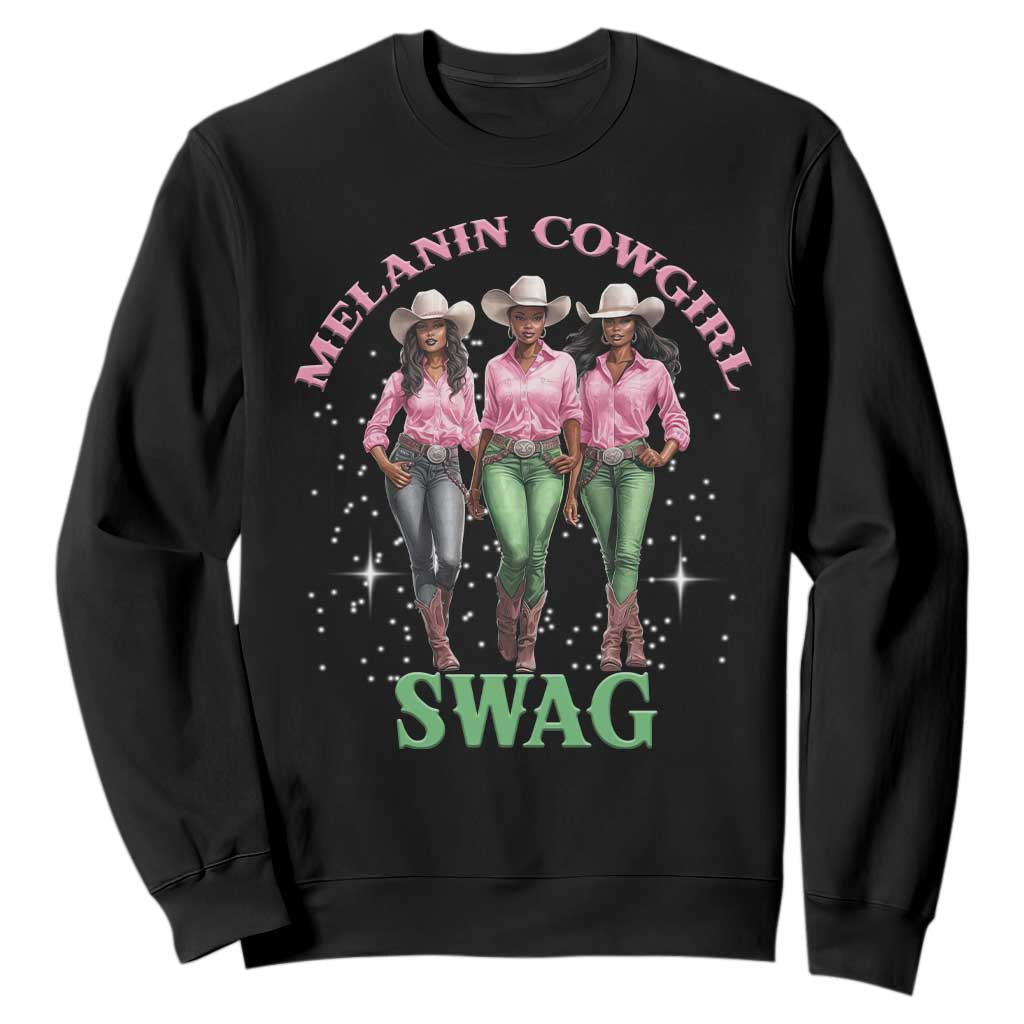 African Melanin Cowgirl Swag Sweatshirt Cowgirls Black History