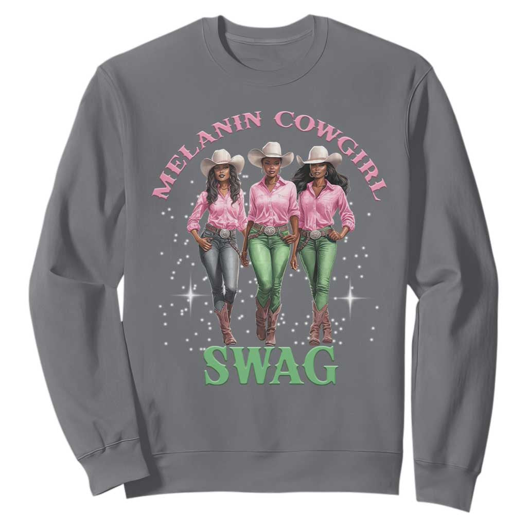African Melanin Cowgirl Swag Sweatshirt Cowgirls Black History