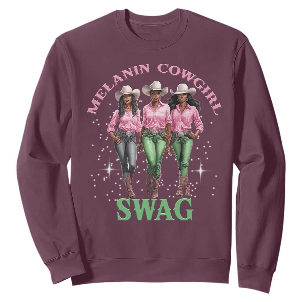 African Melanin Cowgirl Swag Sweatshirt Cowgirls Black History