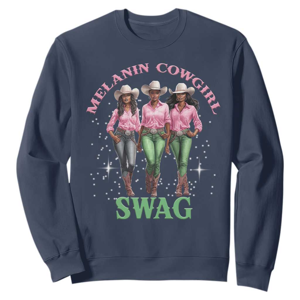 African Melanin Cowgirl Swag Sweatshirt Cowgirls Black History
