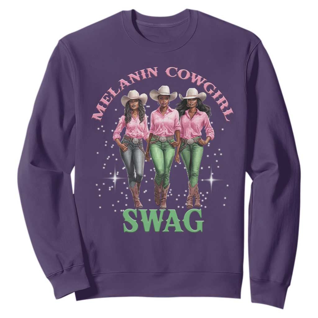 African Melanin Cowgirl Swag Sweatshirt Cowgirls Black History