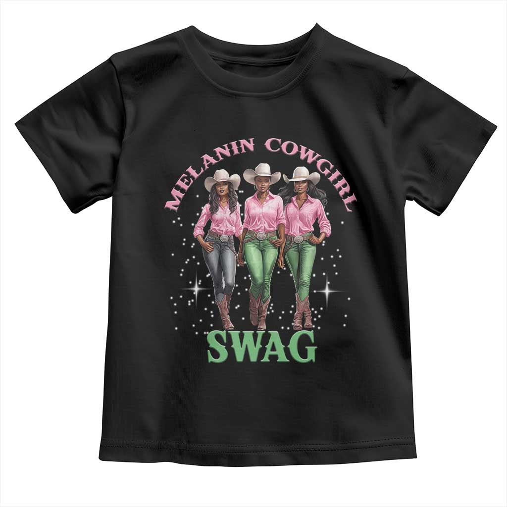 African Melanin Cowgirl Swag Toddler T Shirt Cowgirls Black History