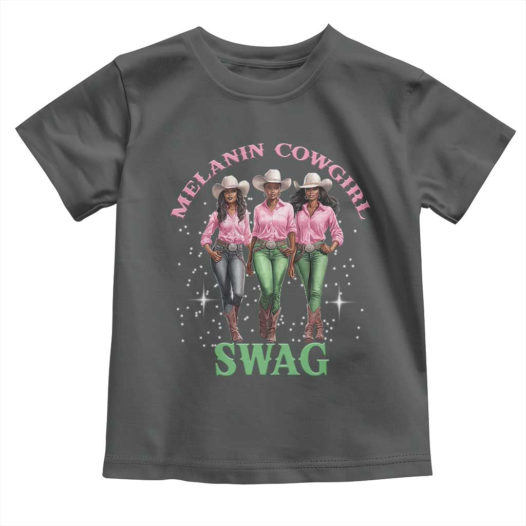 African Melanin Cowgirl Swag Toddler T Shirt Cowgirls Black History