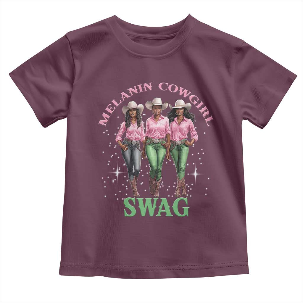 African Melanin Cowgirl Swag Toddler T Shirt Cowgirls Black History