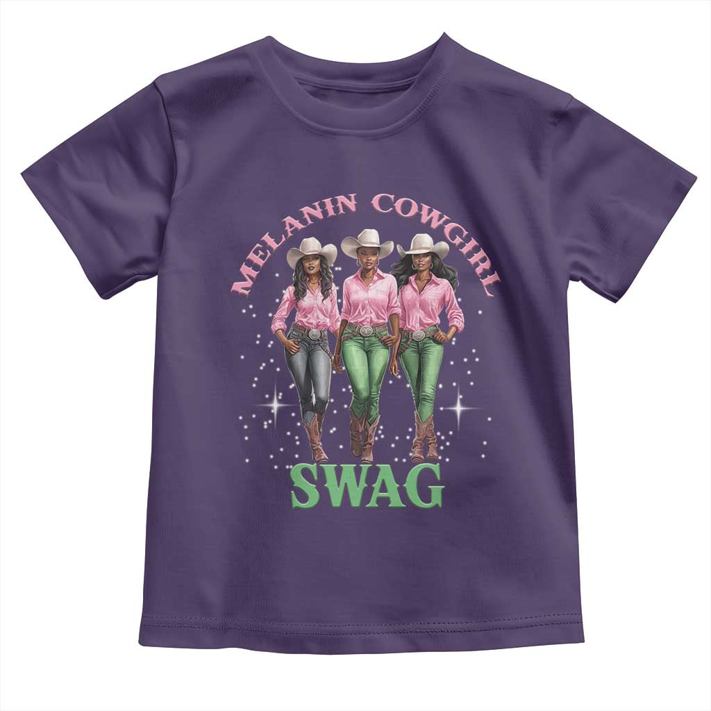 African Melanin Cowgirl Swag Toddler T Shirt Cowgirls Black History