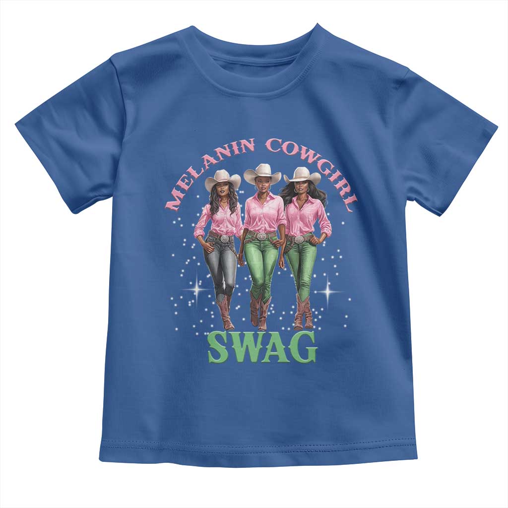 African Melanin Cowgirl Swag Toddler T Shirt Cowgirls Black History