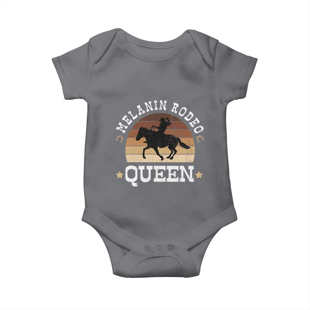African Melanin Rodeo Queen Baby Onesie Cowgirl Riding Horse Cowgirls Retro
