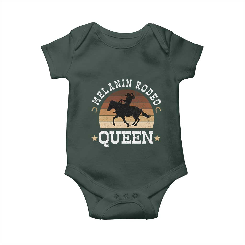 African Melanin Rodeo Queen Baby Onesie Cowgirl Riding Horse Cowgirls Retro