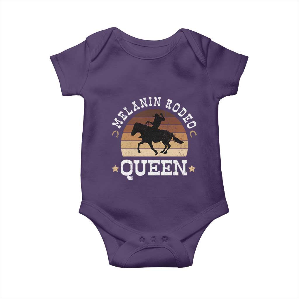 African Melanin Rodeo Queen Baby Onesie Cowgirl Riding Horse Cowgirls Retro
