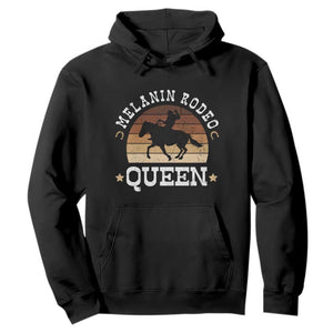 African Melanin Rodeo Queen Hoodie Cowgirl Riding Horse Cowgirls Retro