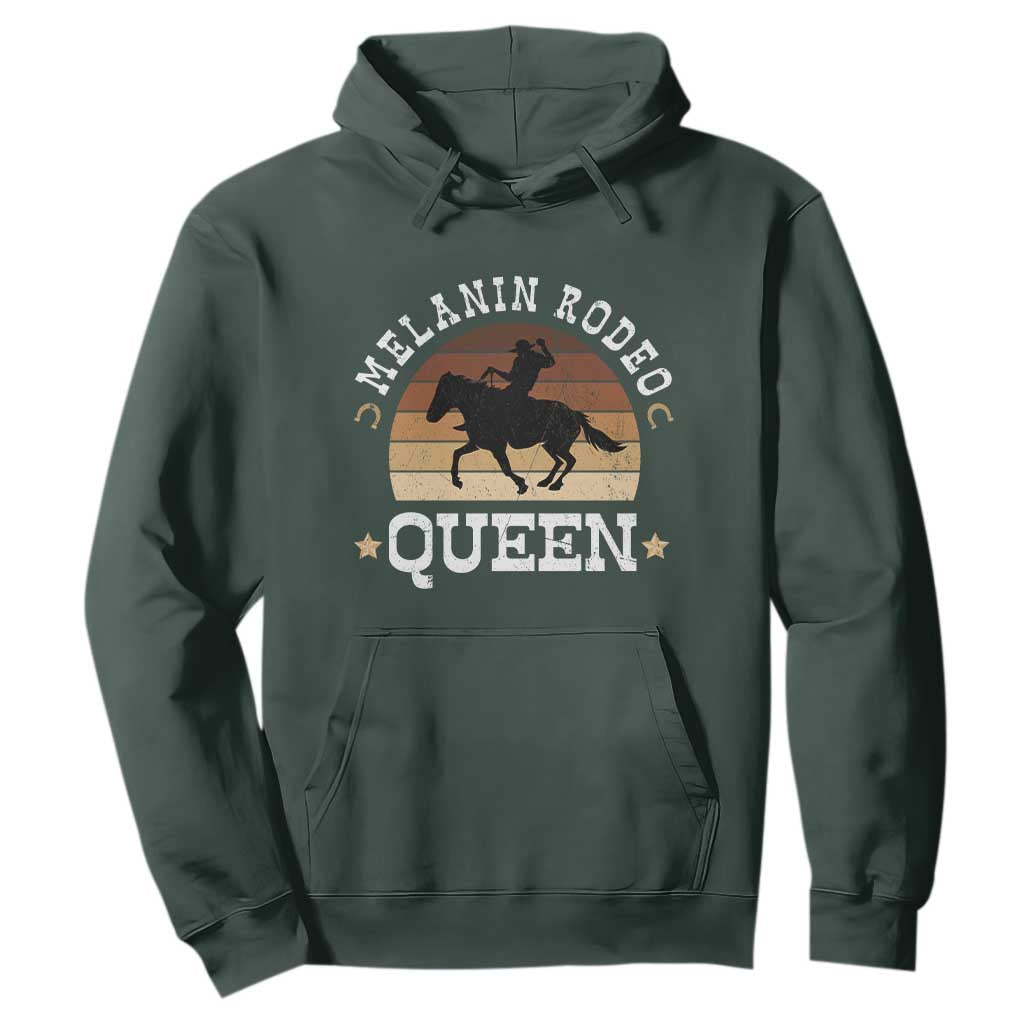 African Melanin Rodeo Queen Hoodie Cowgirl Riding Horse Cowgirls Retro