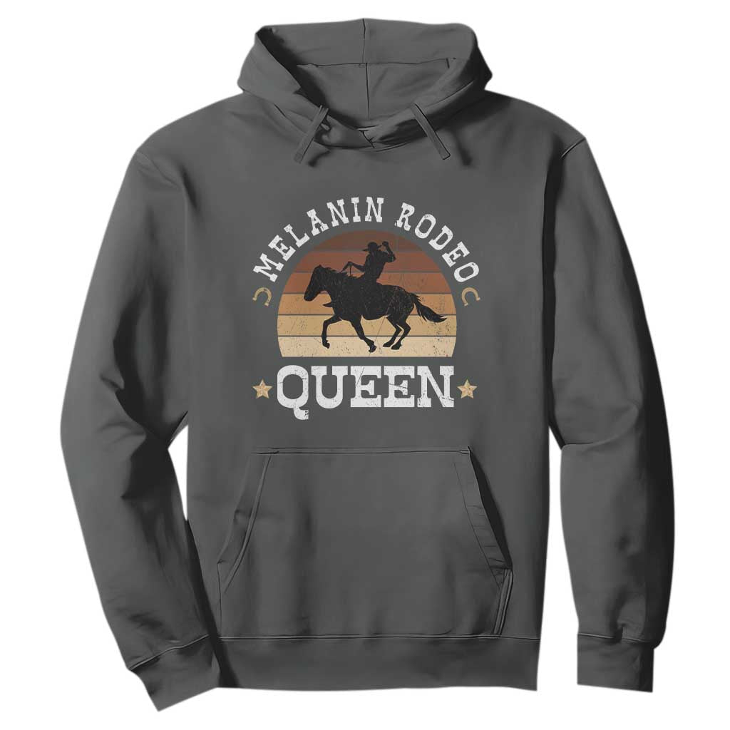 African Melanin Rodeo Queen Hoodie Cowgirl Riding Horse Cowgirls Retro