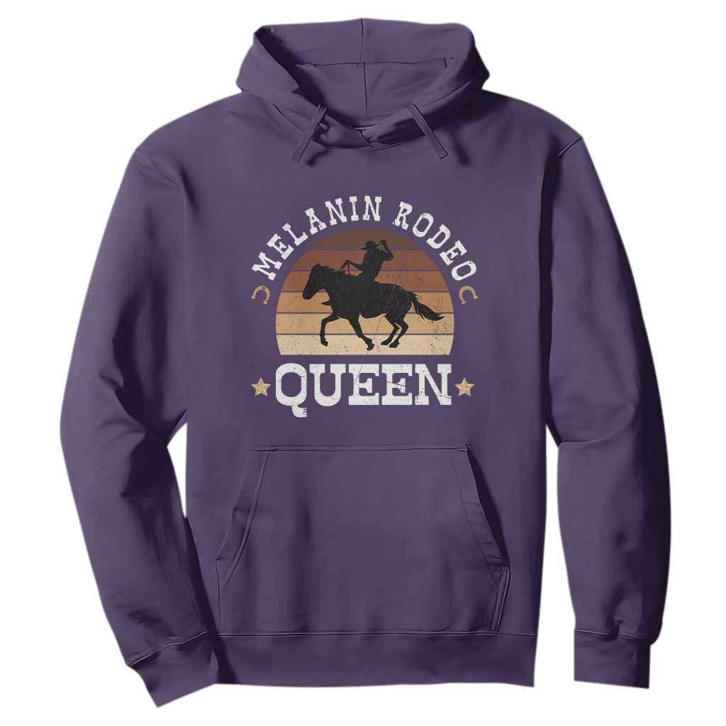 African Melanin Rodeo Queen Hoodie Cowgirl Riding Horse Cowgirls Retro