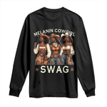 African Melanin Cowgirl Swag Long Sleeve Shirt Slay Cowgirls Black History