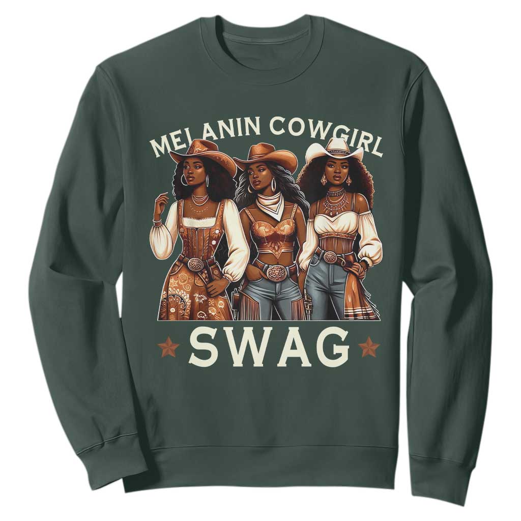 African Melanin Cowgirl Swag Sweatshirt Slay Cowgirls Black History