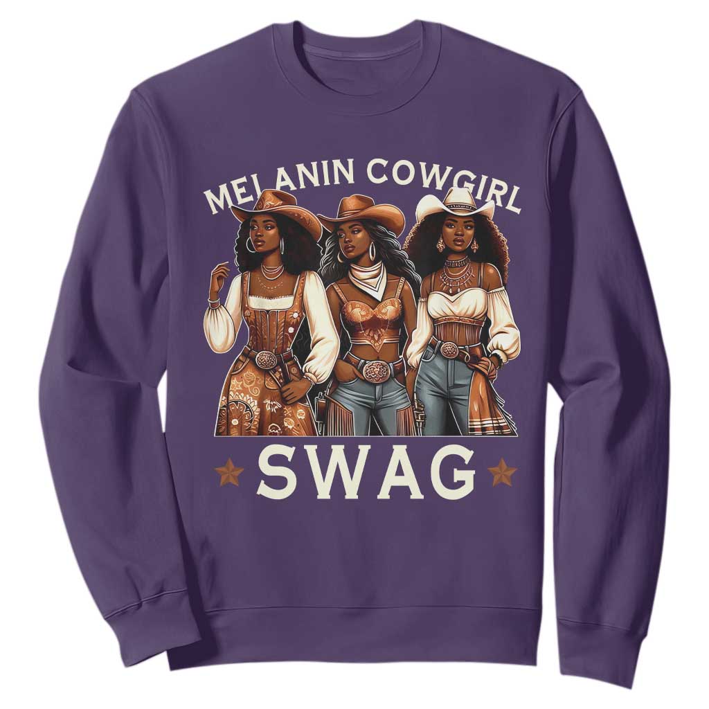 African Melanin Cowgirl Swag Sweatshirt Slay Cowgirls Black History